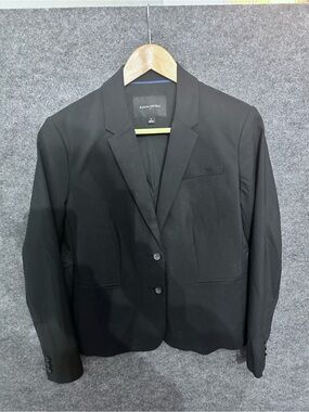 Banana Republic Black Women's Two-Button Tailored Blazer